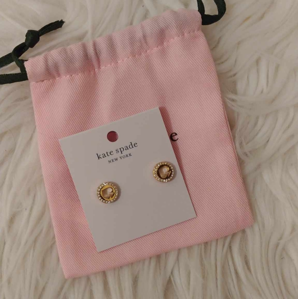 💖FIRM! NWT KATE SPADE SPOT THE SPADE STUD EARRINGS WITH DUST BAG